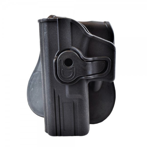 WOSPORT FONDINA RIGIDA ESTRAZIONE RAPIDA PER MANCINI SERIE GLOCK NERA (WO-GB42LB)