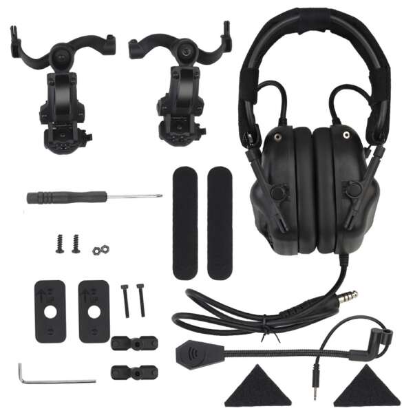WOSPORT GEN.5 COMMUNICATION KIT CON RIDUZIONE DEL RUMORE NERO (WO-HD19) - immagine 5