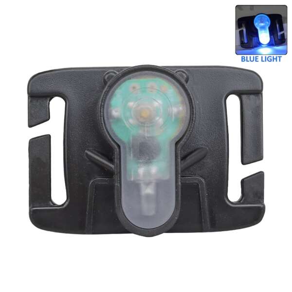 WOSPORT LUCE DI SEGNALAZIONE BLU PER SISTEMA MOLLE CON SUPPORTO NERO (WO-LT06BB) - immagine 6