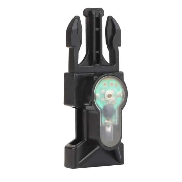 WOSPORT LUCE DI SEGNALAZIONE BLU SU FIBBIA CON SUPPORTO NERO (WO-LT04BB) - immagine 2