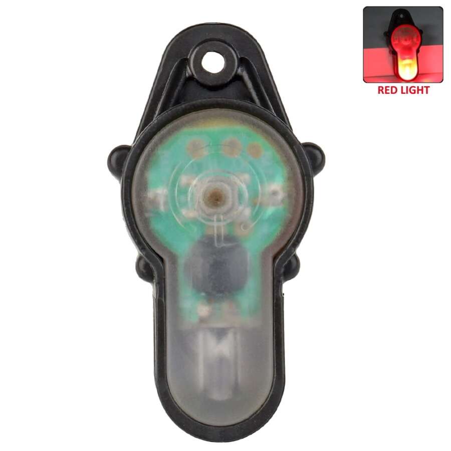 WOSPORT LUCE DI SEGNALAZIONE ROSSA CON SUPPORTO NERO (WO-LT01BR)