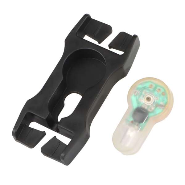 WOSPORT LUCE DI SEGNALAZIONE ROSSA PER CINTURE DA 2,5cm CON SUPPORTO NERO (WO-LT07BR) - immagine 4