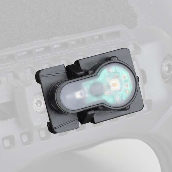 WOSPORT LUCE DI SEGNALAZIONE ROSSA PER SLITTE CON SUPPORTO NERO (WO-LT03BR) - immagine 5