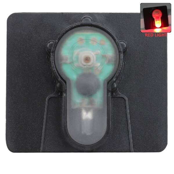 WOSPORT LUCE DI SEGNALAZIONE ROSSA SU VELCRO CON SUPPORTO NERO (WO-LT05BR) - immagine 8