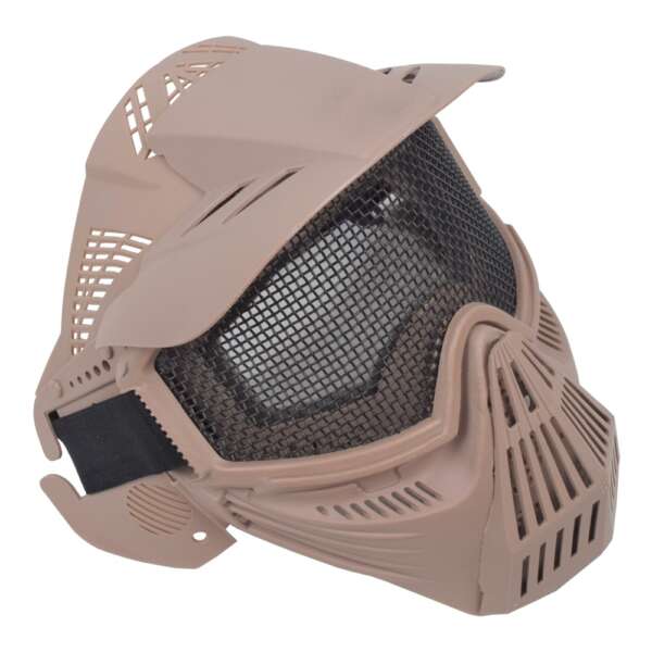WOSPORT MASCHERA CON RETE METALLICA TAN (C007T) - immagine 2