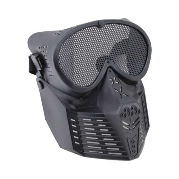 WOSPORT MASCHERA SMALL FLY UPGRADE CON RETE METALLICA NERA (KR010B) - immagine 2