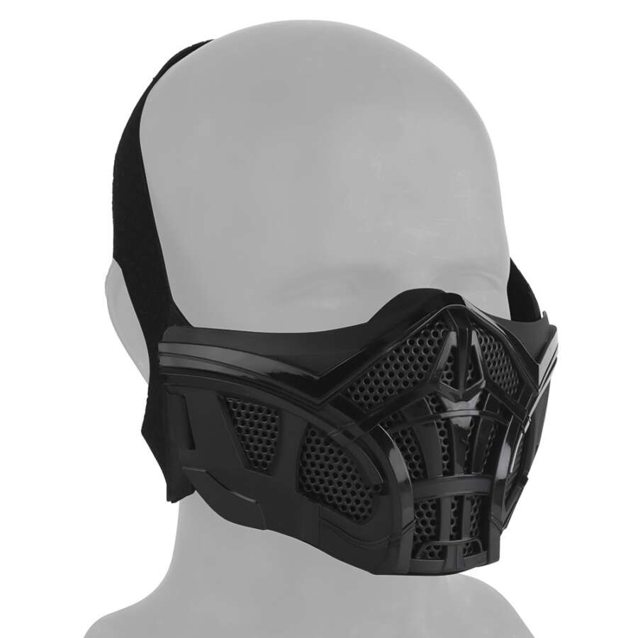 WOSPORT MEZZA MASCHERA SCORPION NERO (WO-MA201B)