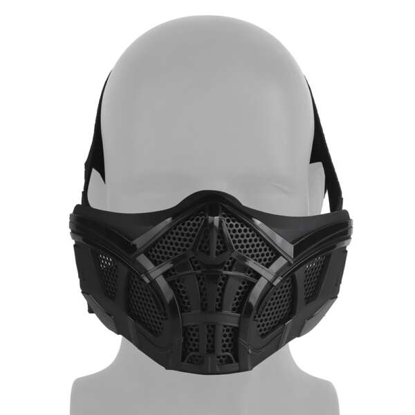 WOSPORT MEZZA MASCHERA SCORPION NERO (WO-MA201B) - immagine 2