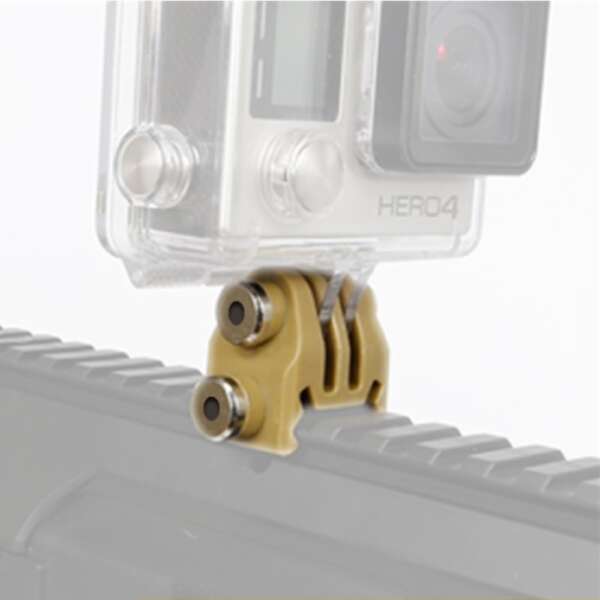 WOSPORT SUPPORTO PER GO PRO SU SLITTA 22MM TAN (WO-GO33T) - immagine 2