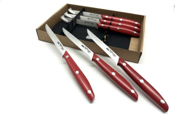 Coltello Due Cigni Set 6 Pezzi da Bistecca lama cm 11 Slim