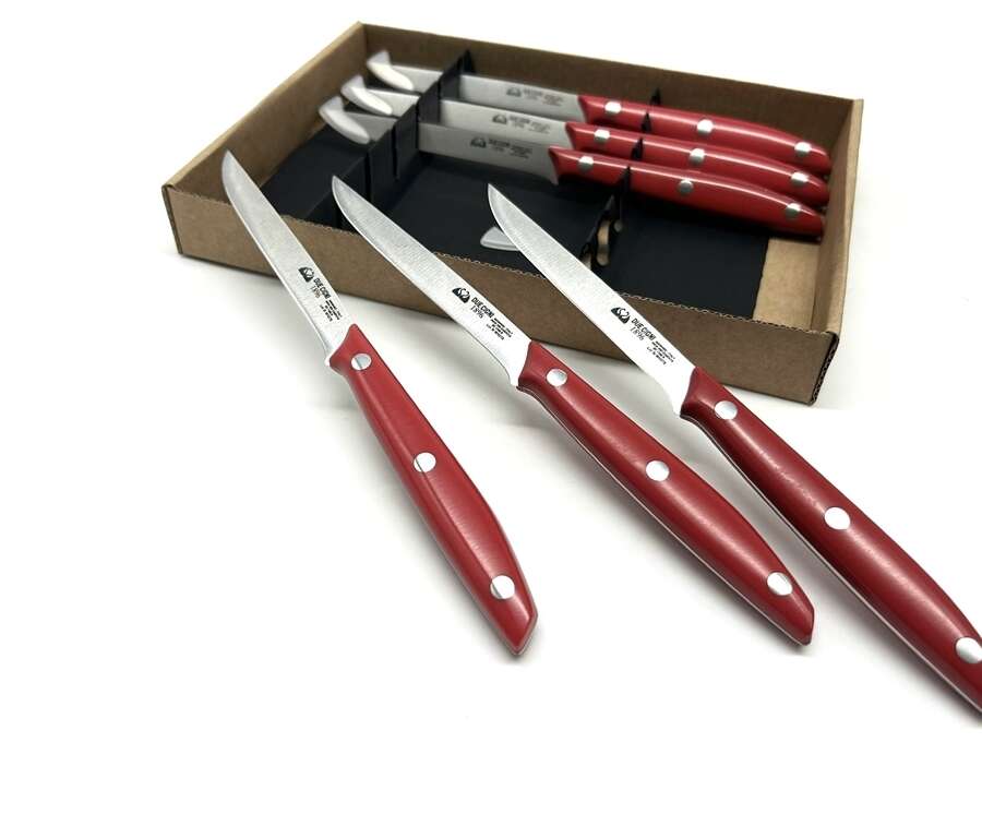Coltello Due Cigni Set 6 Pezzi da Bistecca lama cm 11 Slim