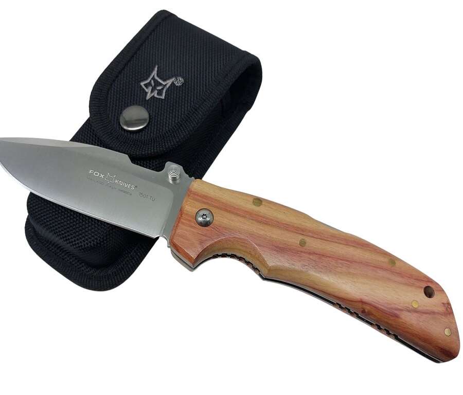 Coltello Fox Forest manico legno di rosa