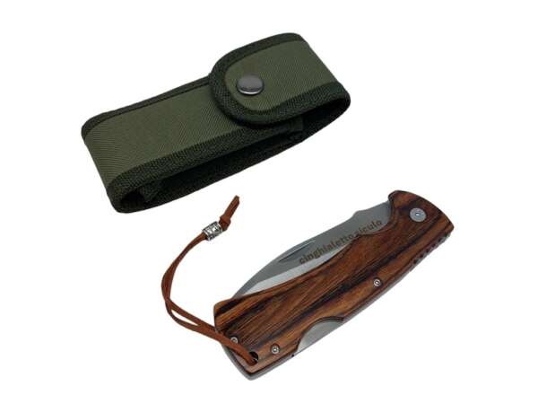 Coltello Caccia Cinghialetto Siculo con fodero in cordura verde - immagine 2