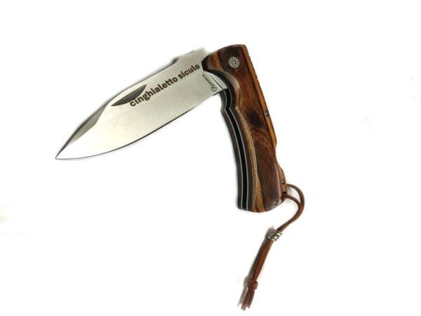 Coltello Caccia Cinghialetto Siculo con fodero in cordura verde - immagine 3
