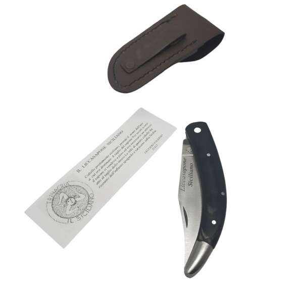 Coltello Liccasapone Siciliano in Corno - immagine 3