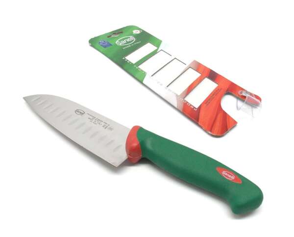 Coltello Sanelli bio Santoku lama olivata 16 cm