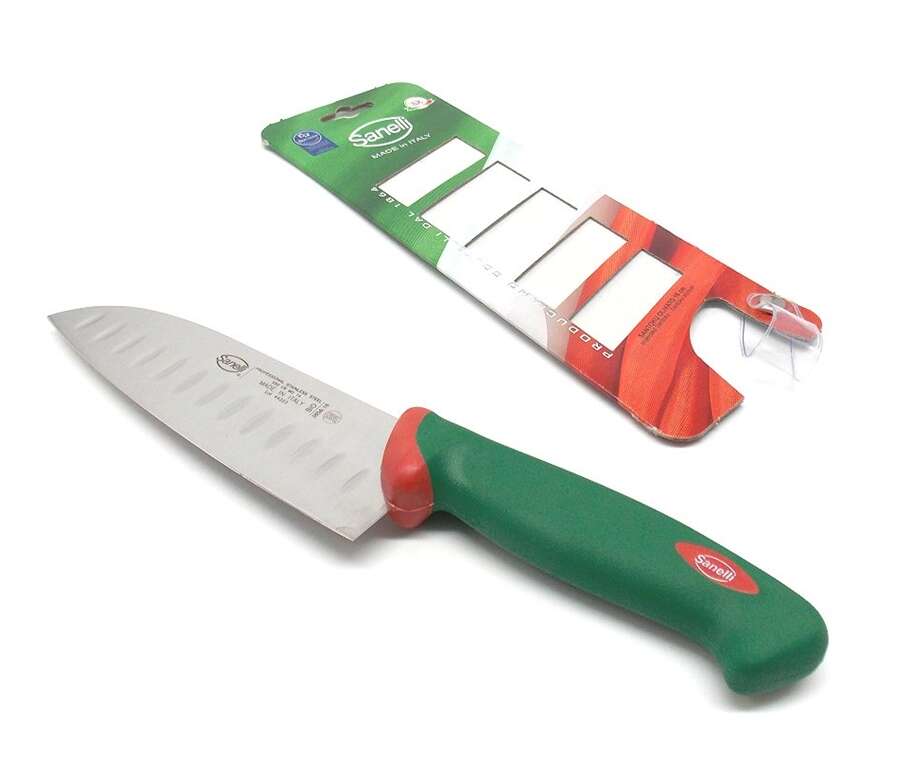 Coltello Sanelli bio Santoku lama olivata 16 cm