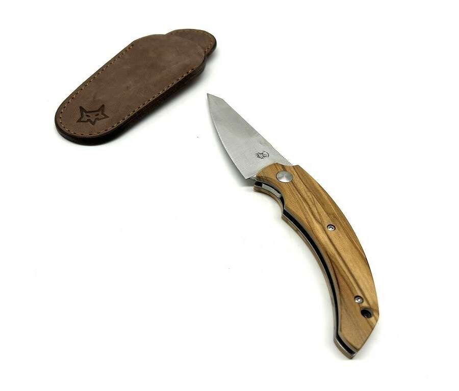 Coltello Fox FX 539 OL con manico ulivo Bastinelli design