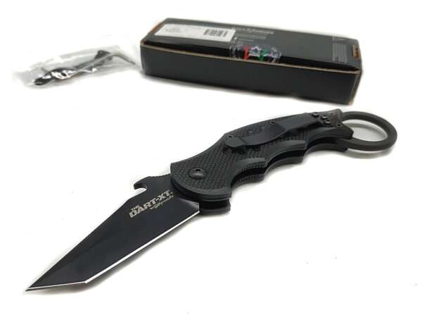 Coltello Fox 597XT Karambit con doppio blocco lama e frangivetro