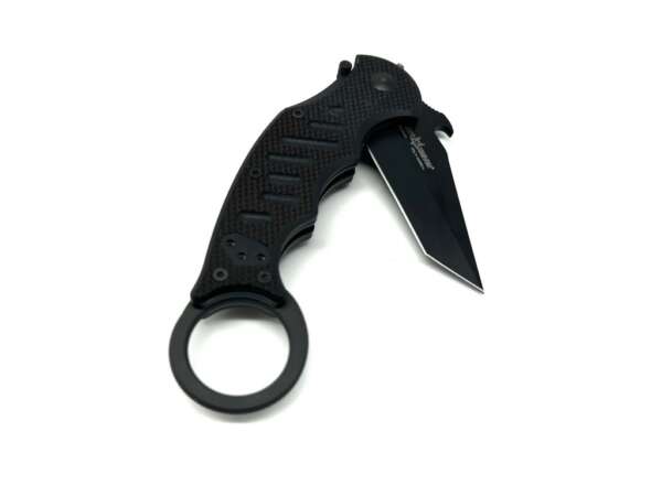 Coltello Fox 597XT Karambit con doppio blocco lama e frangivetro - immagine 2