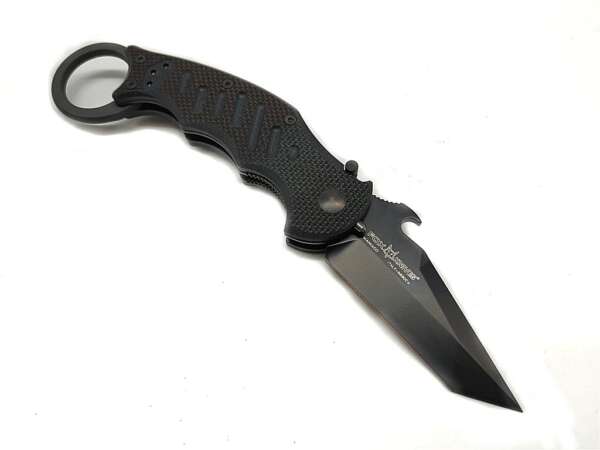 Coltello Fox 597XT Karambit con doppio blocco lama e frangivetro - immagine 5