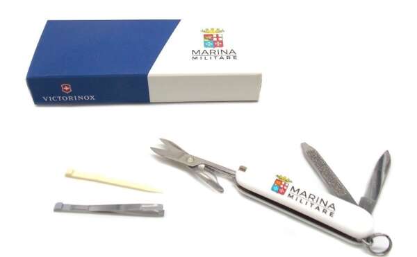 Coltello Victorinox multiuso portachiave bianco Marina Militare 06223SE12