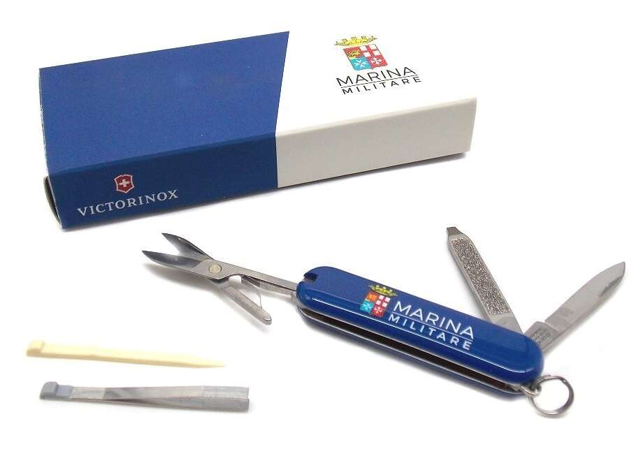 Coltello Victorinox multiuso blu Marina Militare