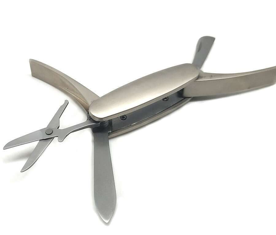 Coltello multiuso in acciaio satinato da Golf