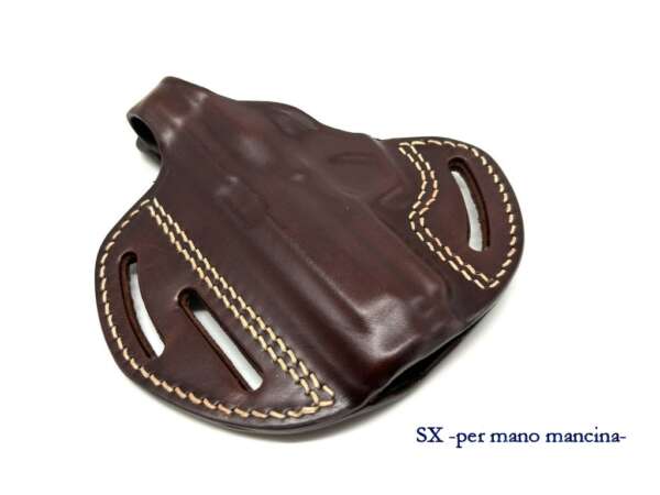 Fondina Vega in cuoio H156 per beretta 80X Cheetah - MARRONE-SX - immagine 6
