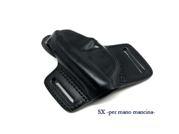 Fondina Vega in cuoio F113 per Beretta Tomcat - NERO-SX - immagine 3