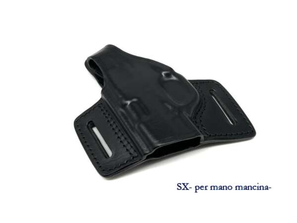 Fondina Vega in cuoio F143 per Beretta 80X Cheetah - MARRONE-SX - immagine 2