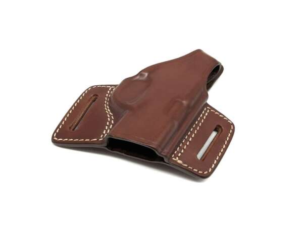 Fondina Vega in cuoio F143 per Beretta 80X Cheetah - MARRONE-DX - immagine 5
