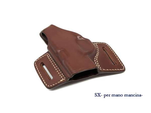 Fondina Vega in cuoio F143 per Beretta 80X Cheetah - NERO-SX - immagine 6