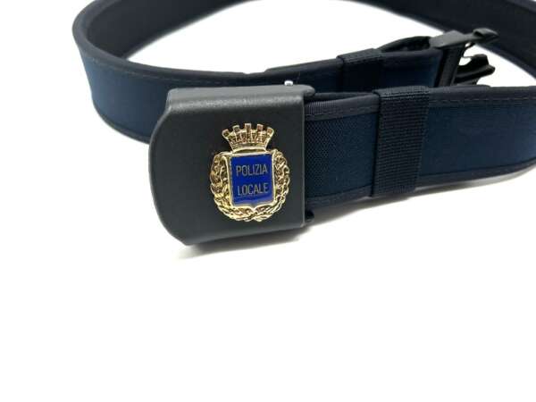 Cinturone Vega in Cordura 2V4921 Con Fregio Polizia Locale - BLU-M - immagine 2