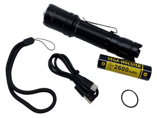 Torcia Vega VL11 Sirius 2 da vigilante a pulsante posteriore - immagine 2