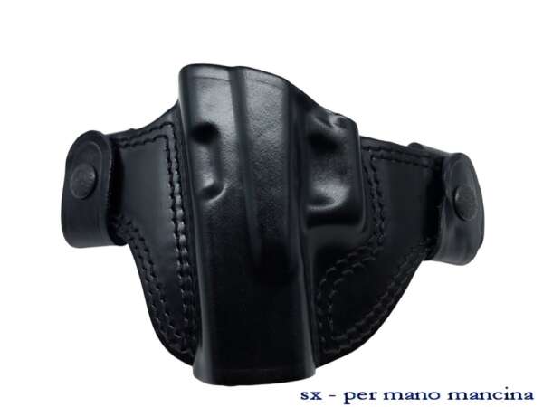 Fondina Vega Cuoio FV112 per Glock 19/23/17/22/26/27/31/32 - NERO-SX - immagine 2