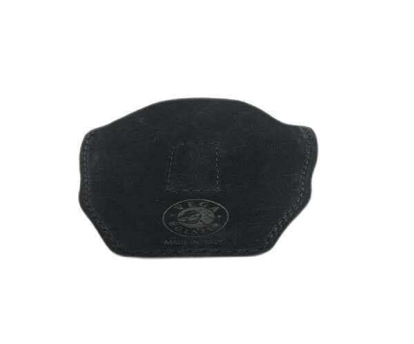 Porta Manette interno in pelle scamosciata nera con molla 3PX25 - immagine 2