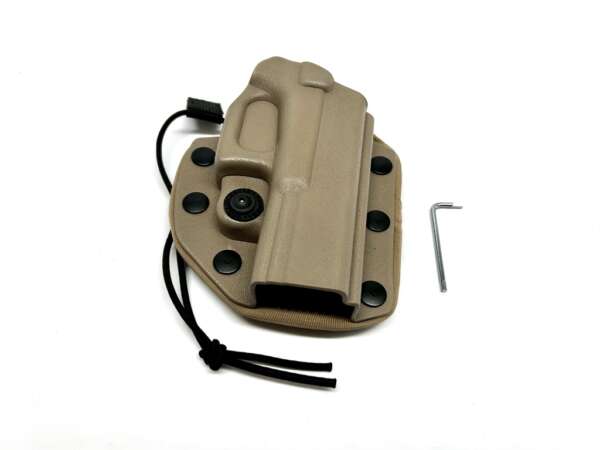 Fondina Vega polimero VKK804 per Glock 17 22 26 31 37 serie VKK8 - VERDE-SX - immagine 4