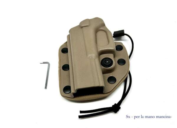 Fondina Vega polimero VKK804 per Glock 17 22 26 31 37 serie VKK8 - VERDE-SX - immagine 5
