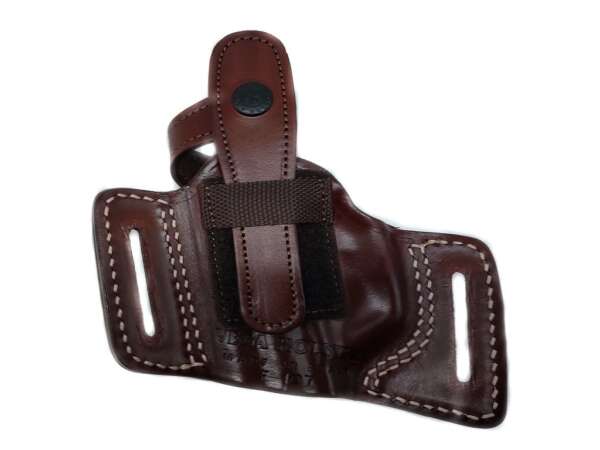 Fondina Vega cuoio da fianco F107 per glock 20 21 hk usp - MARRONE-SX - immagine 2