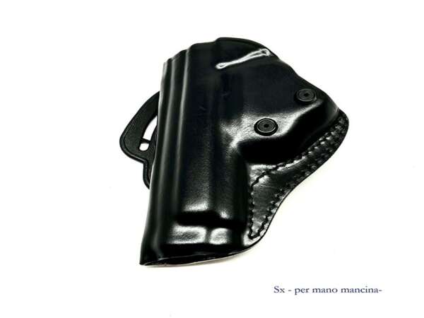 Fondina Vega cuoio da fianco TS100 per beretta 92 98 serie TS1 - NERO-DX - immagine 2