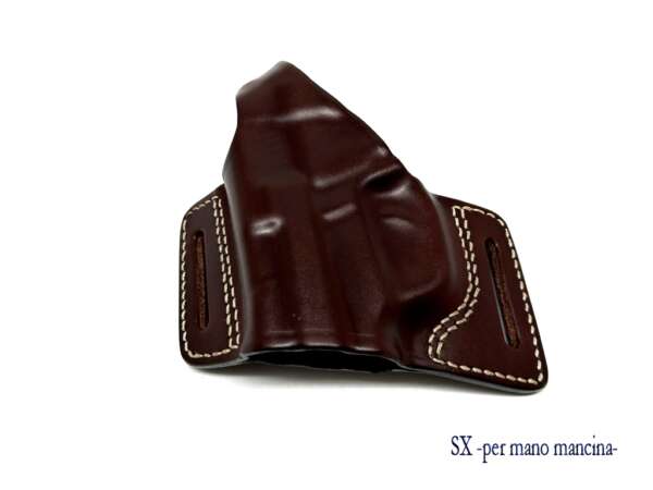 Fondina Vega cuoio tanga F103 sig sauer P226 P228 beretta 8000 - MARRONE-DX - immagine 6