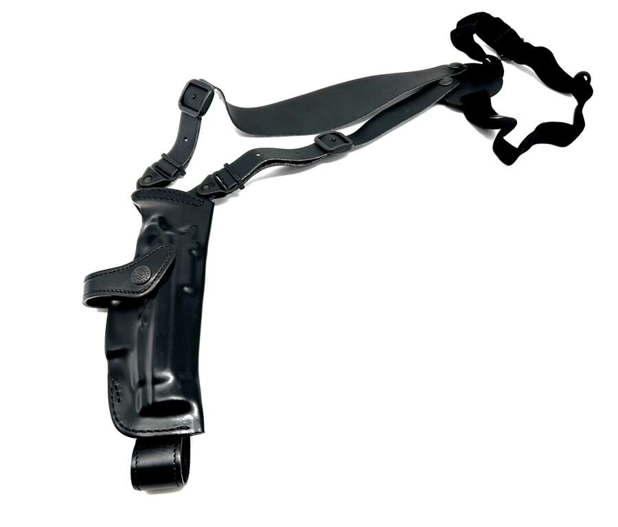Fondina Vega cuoio ascellare AA111 per pistola beretta 84 85 - NERO-DX