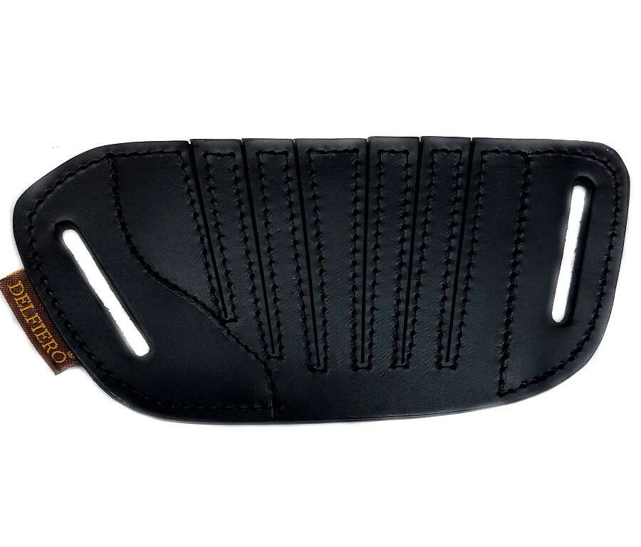 Fondina Vega cuoio elastico FA112 revolver 2,5 a 4 - MARRONE-DX