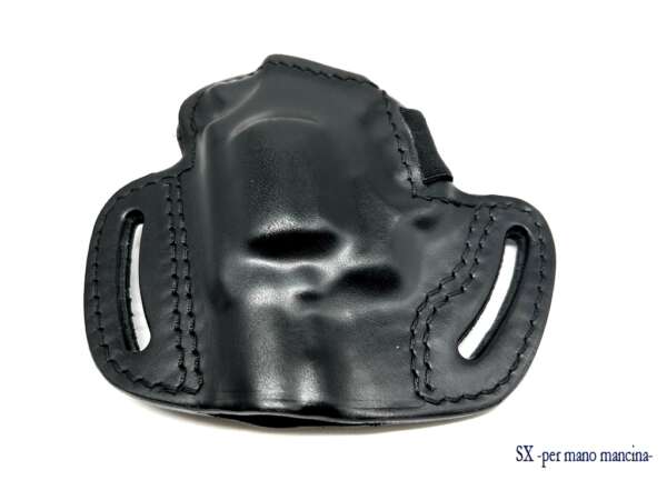 Fondina Vega cuoio FD143 revolver 2 pollici bodyguard - MARRONE-DX - immagine 2