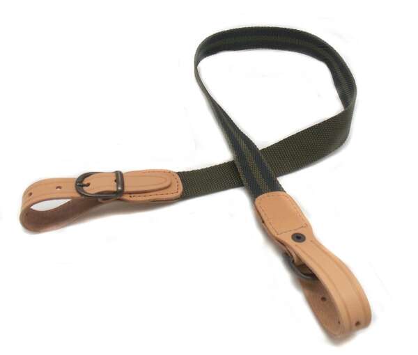 Bretella Vega in tela verde con antiscivolo 2BR04 per fucile