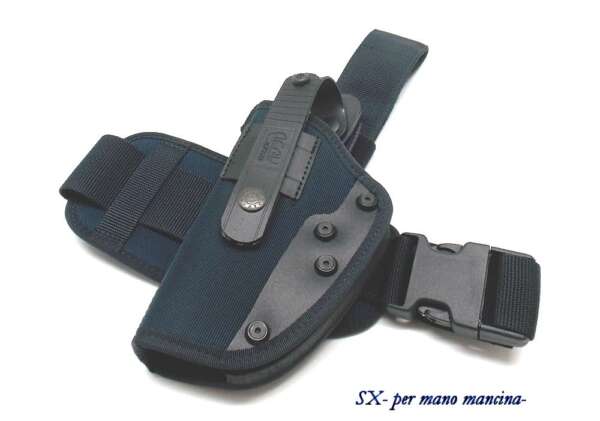 Fondina Vega cordura coscia PA260 per beretta 92 98 serie PA2 - NERO-SX - immagine 5