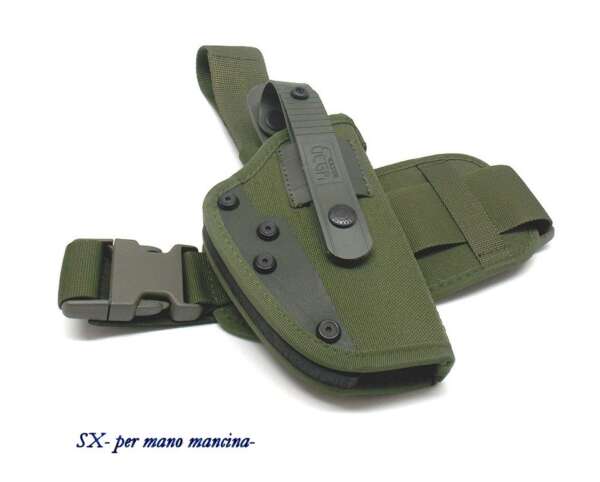 Fondina Vega cordura coscia PA260 per beretta 92 98 serie PA2 - NERO-SX - immagine 7