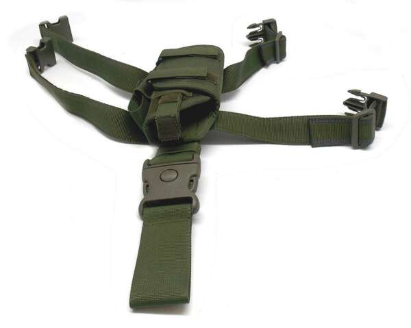 Fondina Vega cordura cosciale PA280 Beretta 92 98 - VERDE-DX - immagine 3