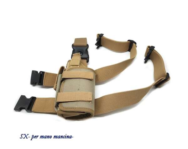 Fondina Vega cordura cosciale PA280 Beretta 92 98 - VERDE-DX - immagine 6